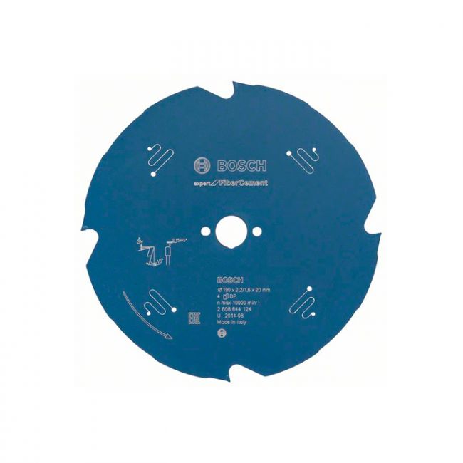 Диск пильный по гипсокартону Bosch Expert for FiberCement 190x20 мм-4T (2608644124)