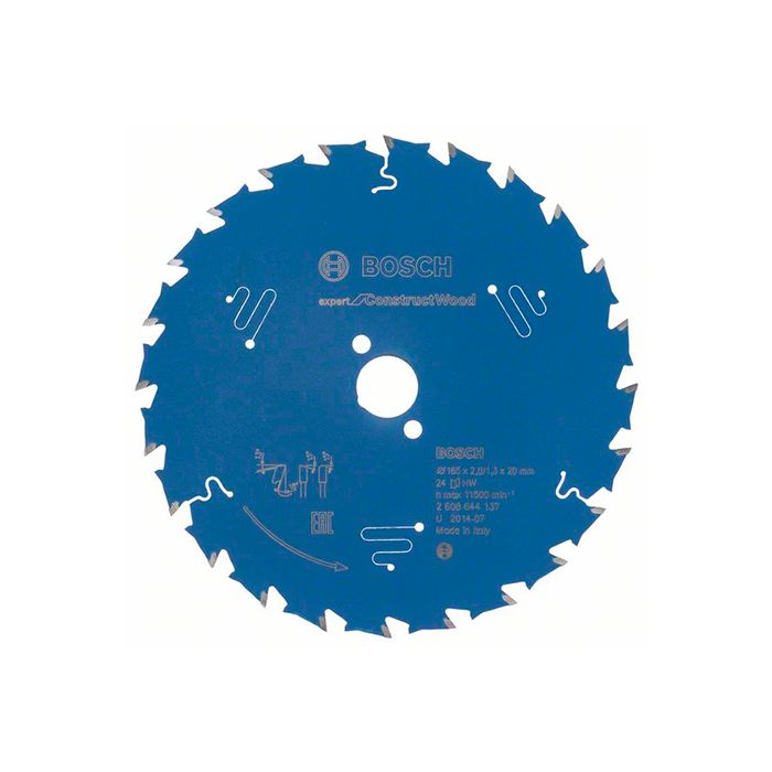 Диск пильный по дереву с гвоздями Bosch Expert for Construct 165x20 мм-24T (2608644137)
