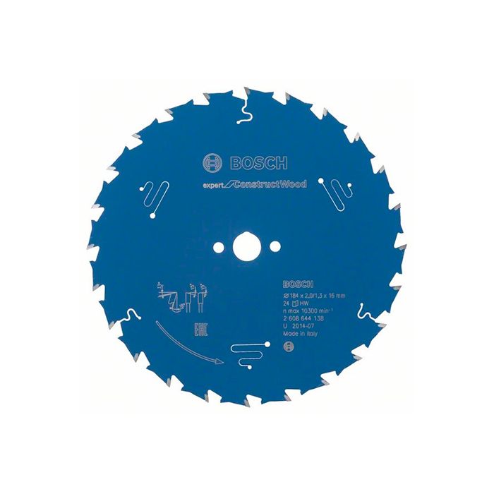 Диск пильный по дереву с гвоздями Bosch Expert for Construct 184x16 мм-24T (2608644138)