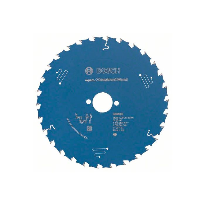 Диск пильный по дереву с гвоздями Bosch Expert for Construct 200x30 мм-30T (2608644140)