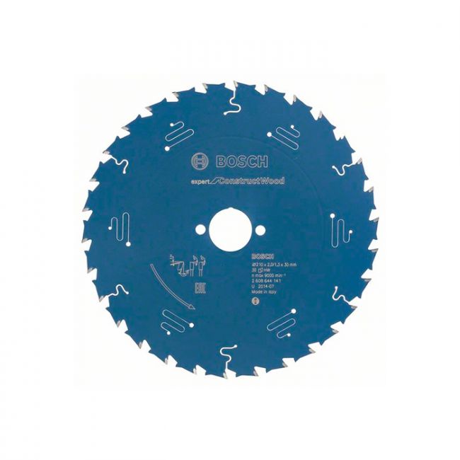 Диск пильный по дереву с гвоздями Bosch Expert for Construct 210x30 мм-30T (2608644141)