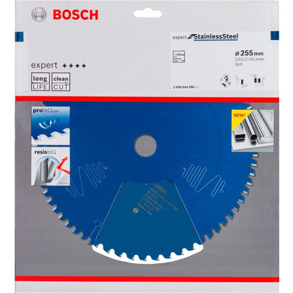Пиляльний диск Bosch Expert for Stainless Steel 255x25.4x2.2/2.5 мм 50 зубців (2608644286)