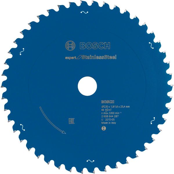Пиляльний диск Bosch Expert for Stainless Steel 230x25.4x1.6/1.9 мм 46 зубців (2608644287)