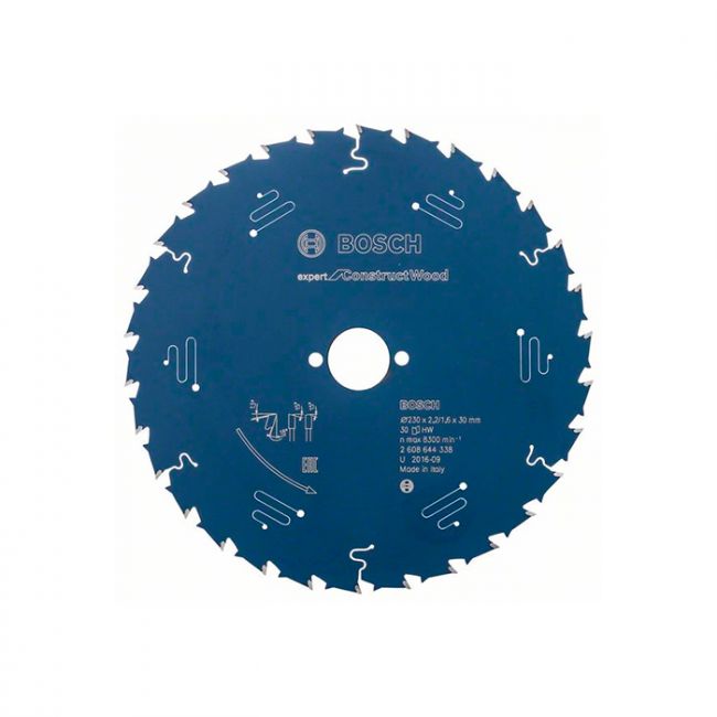Диск пильный по дереву Bosch 230x30x30T Expert for Construct Wood (2608644338)