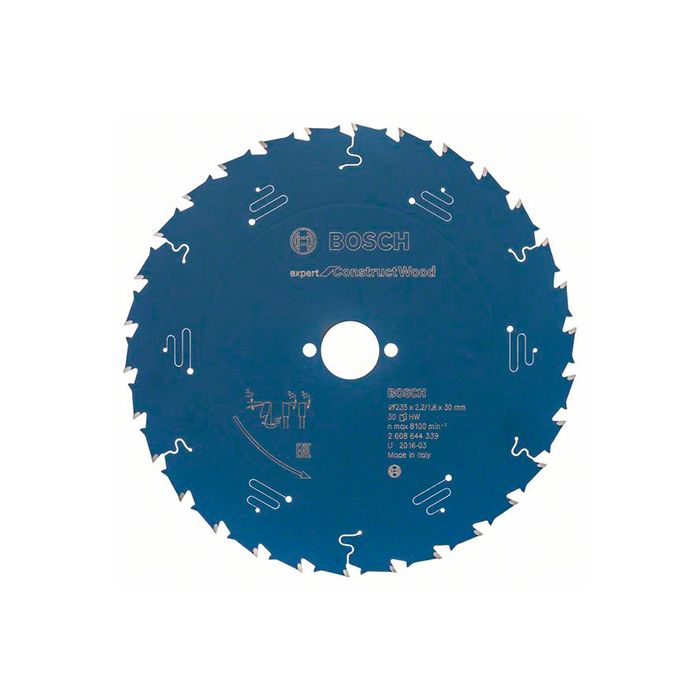 Диск пильный по дереву Bosch 235x30x30T Expert for Construct Wood (2608644339)