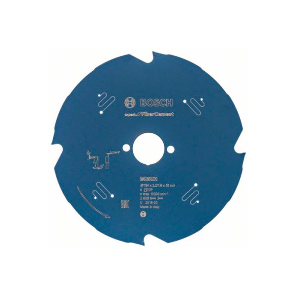 Диск пильный по фиброцементу Bosch 184x30/25.4x4T Expert for Fiber Cement (2608644344)