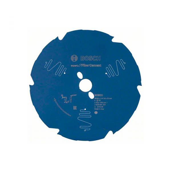 Диск пильный по фиброцементу Bosch 260x30x6T Expert for Fiber Cement (2608644351)