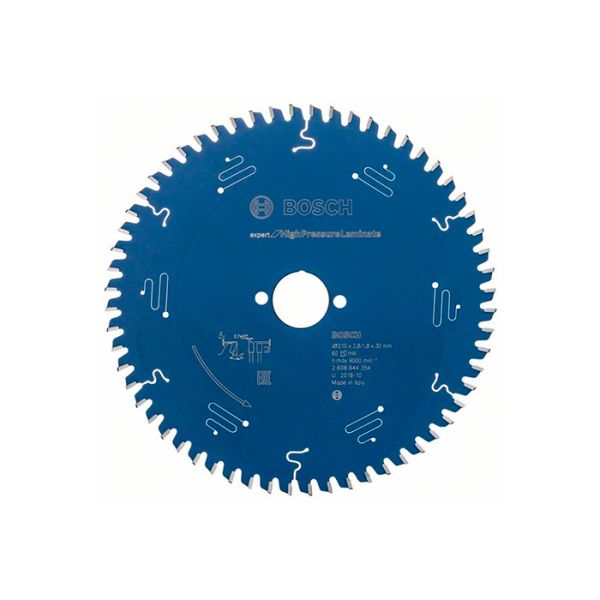 Диск пильный по ламинату Bosch 210x30/25.4x60T Expert for High-Pressure Laminate (2608644354)