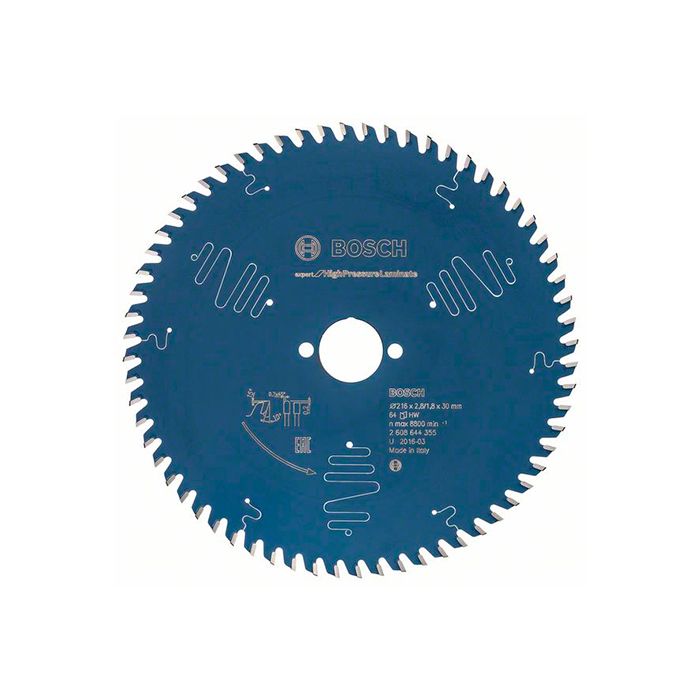 Диск пильный по ламинату Bosch 216x30/25.4x64T Expert for High-Pressure Laminate (2608644355)