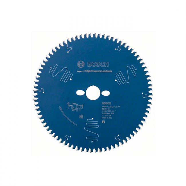 Диск пильный по ламинату Bosch 250x30/25.4x80T Expert for High-Pressure Laminate (2608644358)