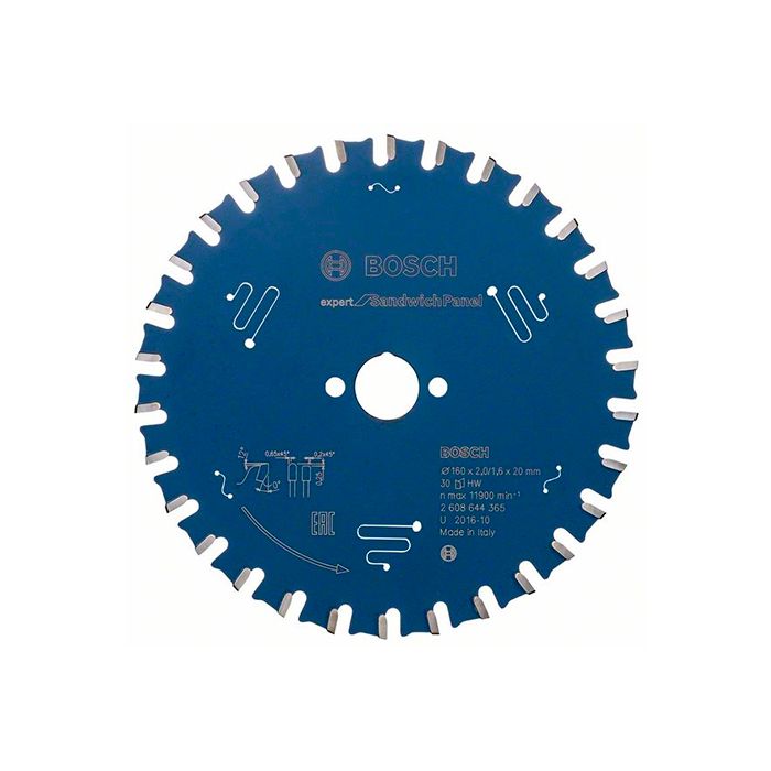 Диск пильный по сэндвич-панелям Bosch 160x20x30T Expert for Sandwich Pane (2608644365)