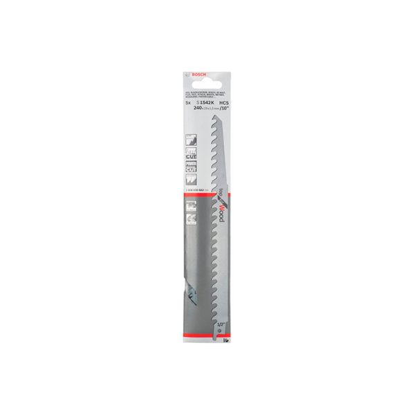 Пильное полотно по дереву Bosch S 1542 K (5 шт.) (2608650682)