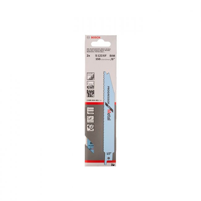 Пильное полотно по металлу Bosch S 123 XF (2 шт.) (2608654401)