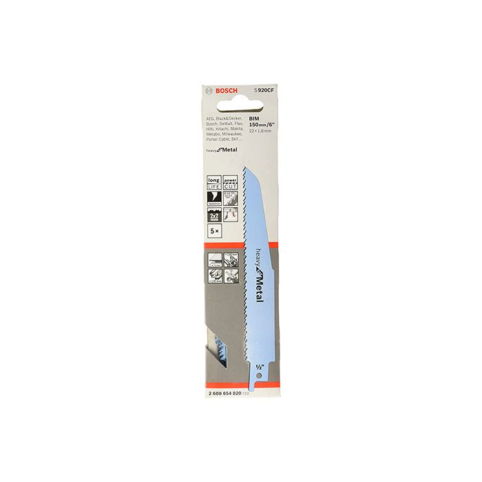 Пильное полотно по металлу Bosch S 920 CF (5 шт.) (2608654820)