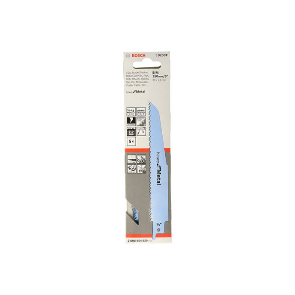 Пильное полотно по металлу Bosch S 920 CF (5 шт.) (2608654820)