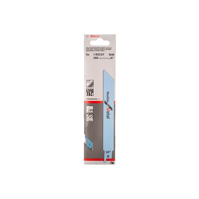 Пильное полотно по металлу Bosch S 922 EF (5 шт.) (2608656015)