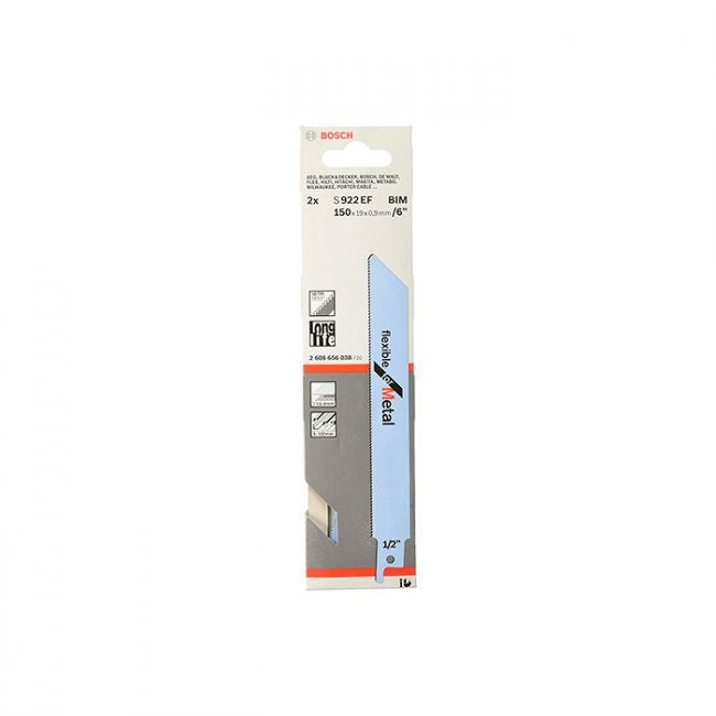 Пильное полотно по металлу Bosch S 922 EF (2 шт.) (2608656038)