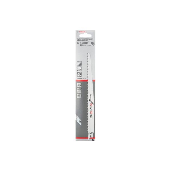 Пильне полотно по дереву із цвяхами Bosch S 1111 DF (5 шт.) (2608656261)