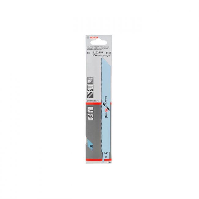 Пильное полотно по металлу Bosch S 1025 VF (5 шт.) (2608656265)