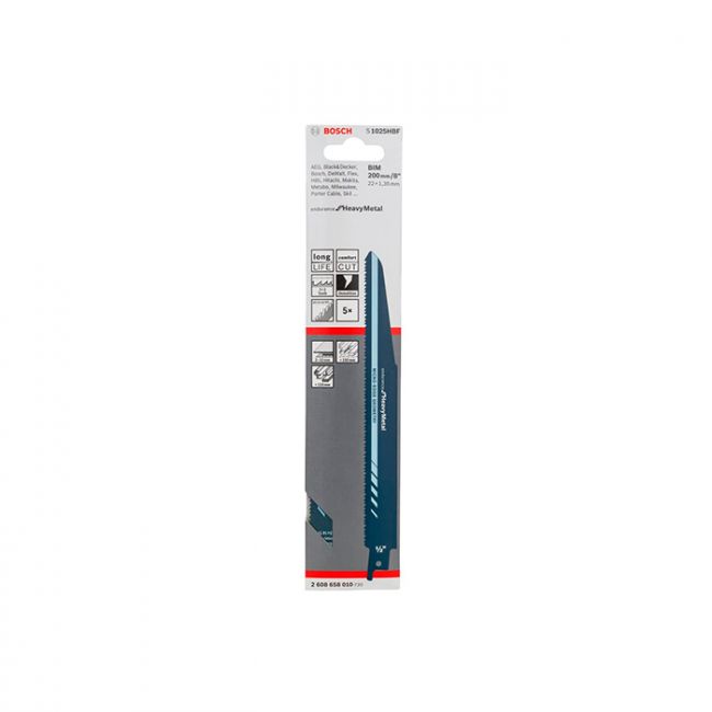 Пильное полотно Bosch S 1025 HBF Endurance for Metal (5 шт.) (2608658010)
