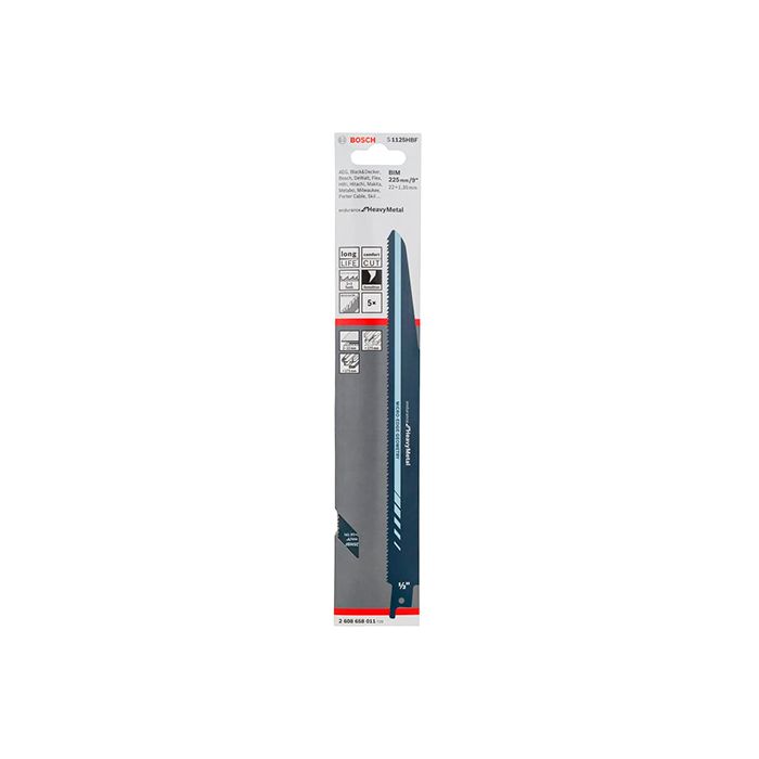 Пильное полотно по металлу Bosch Endurance for Heavy Metal, S1125HBF (5 шт.) (2608658011)