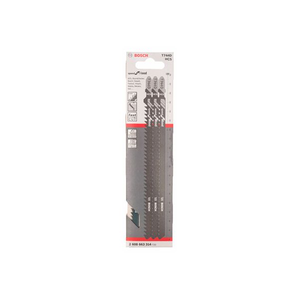Пильное полотно по дереву Bosch T 744 D (3 шт.) (2608663314)
