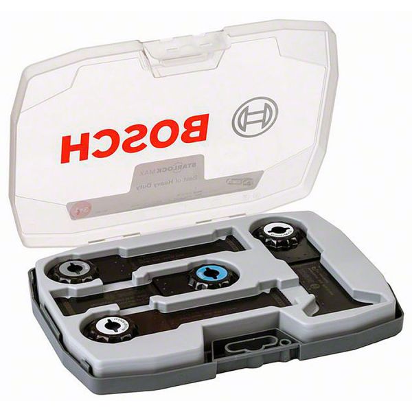 Набір пиляльних полотен Bosch StarlockMax Heavy Duty для реноваторів, 4 шт (2608664132)