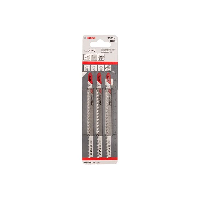 Пильное полотно по пластику Bosch T 302 H (3 шт.) (2608667447)