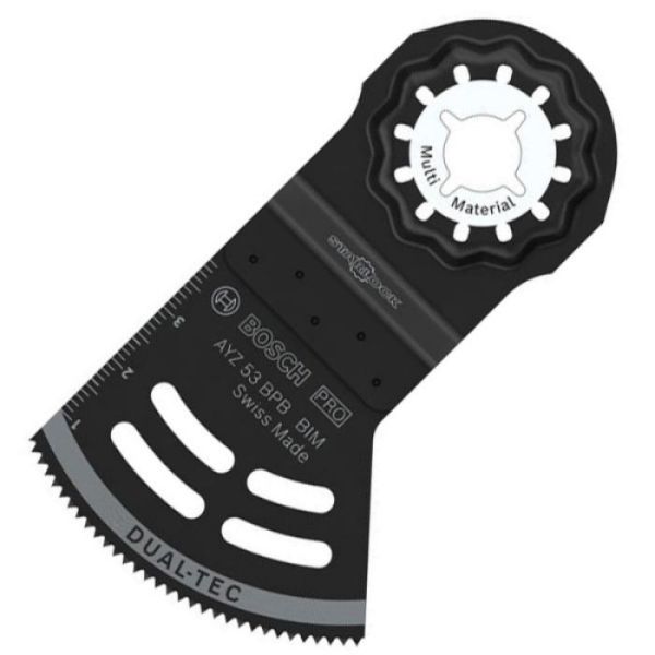 Занурювальне пиляльне полотно Bosch PRO AYZ 53 BPB Dual-Tec 53x40 мм, 5 шт (2608669115)