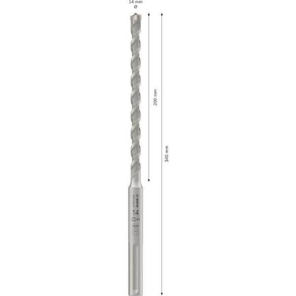 Ударне свердло Bosch PRO SDS-Мax-4 14х200х340 мм (2608706847)