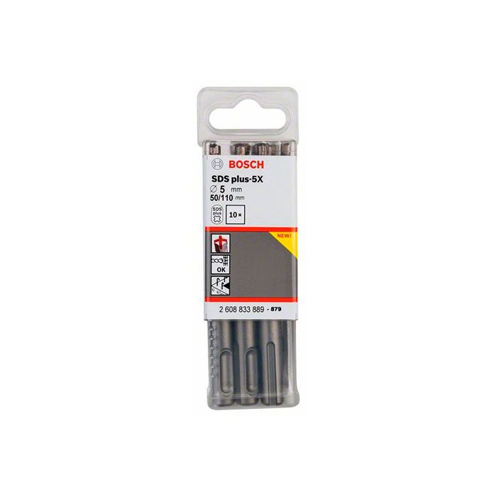 Бур Bosch SDS-plus-5X 5x50x110 мм (10 шт.) (2608833889)