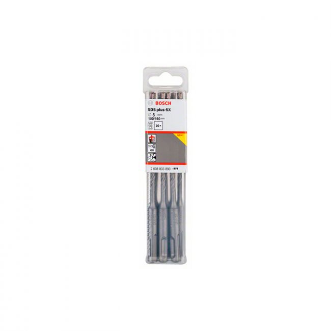 Бур Bosch SDS-plus-5X 5x100x160мм (10шт) (2608833890)