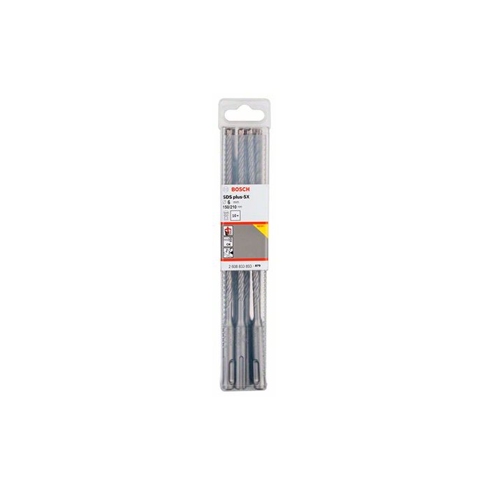 Бур Bosch SDS-plus-5X, 6x150x210мм (10шт) (2608833893)