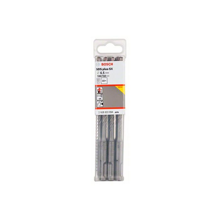 Бур Bosch SDS-plus-5X 6.5x100x160 мм (10 шт.) (2608833894)