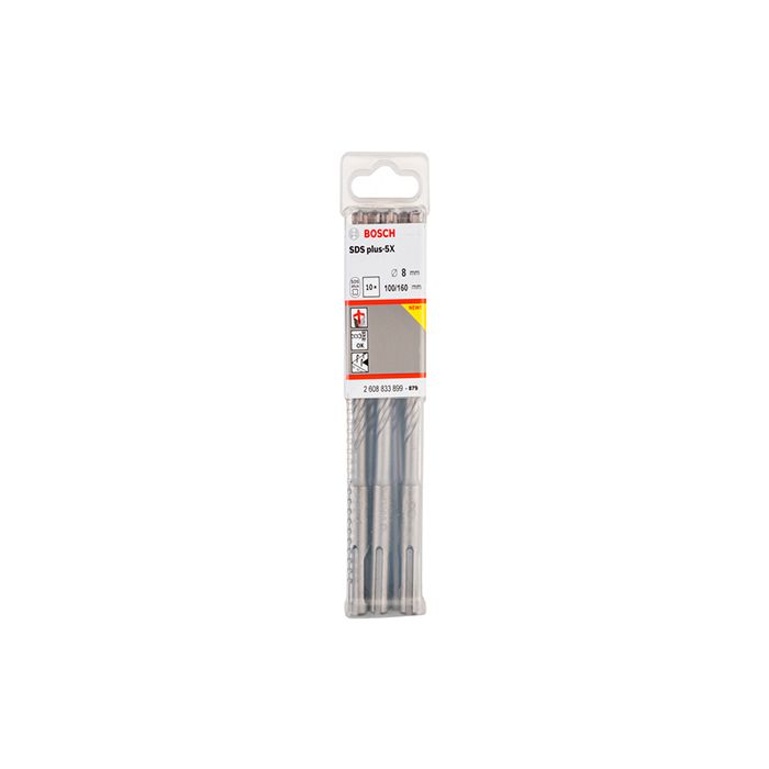 Бур Bosch SDS-plus-5X, 8x100x160мм (10шт) (2608833899)