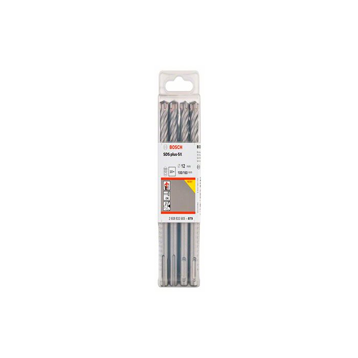 Бур Bosch SDS-plus-5X, 12x100x160мм (10шт) (2608833905)