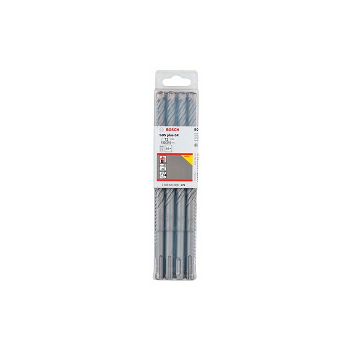 Бур Bosch SDS-plus-5X, 12x150x210мм (10шт) (2608833906)
