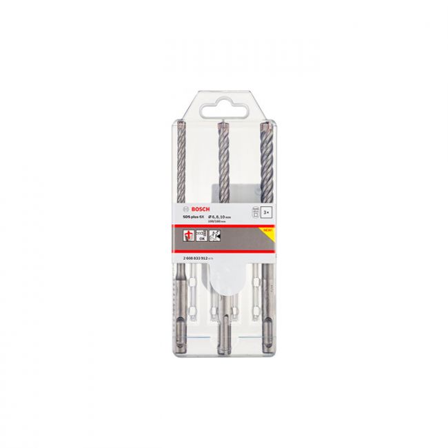 Набір бурів Bosch SDS-plus-5X, 6, 8,10x16мм (2608833912)