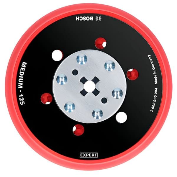 Опорна тарілка універсальна з отворами Bosch Expert Multihole, 125 мм, середньої жорсткості (2608900004)