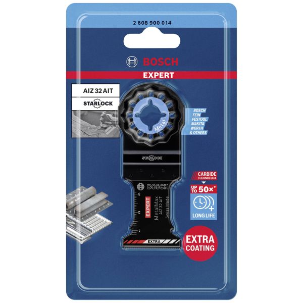 Занурювальне пиляльне полотно Bosch Expert MetalMax Carbide AIZ 32 AIT, 40х32 мм (2608900014)