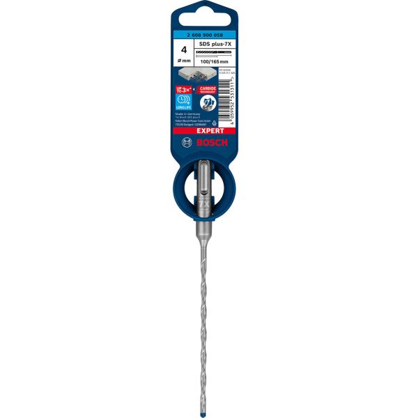 Ударний бур Bosch Expert SDS-plus-7X 4х100х165 мм (2608900058)