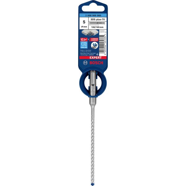 Ударний бур Bosch Expert SDS-plus-7X, 5x100x165 мм (2608900060)