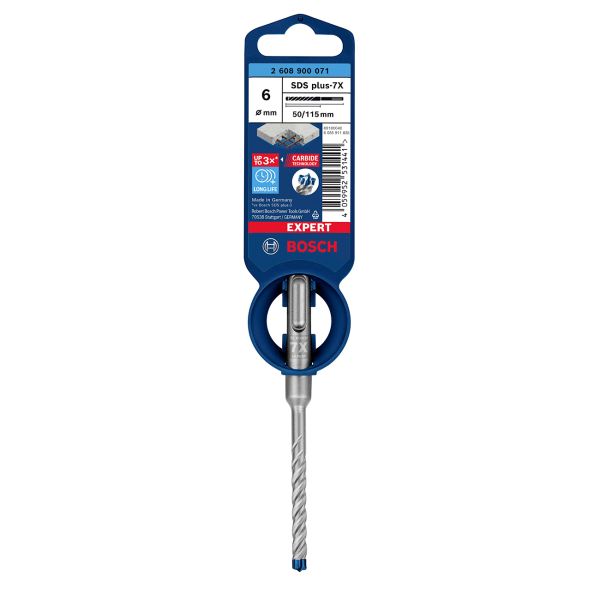 Ударний бур Bosch Expert SDS-plus-7X, 6x50x115 мм (2608900071)