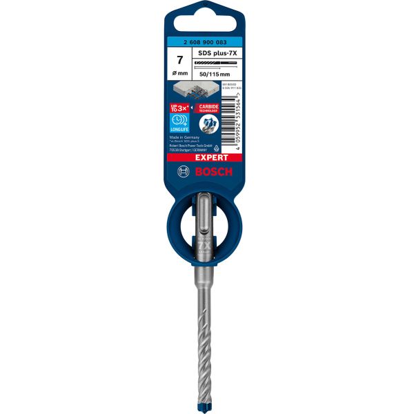 Ударний бур Bosch Expert SDS-plus-7X 7x50x115 мм (2608900083)