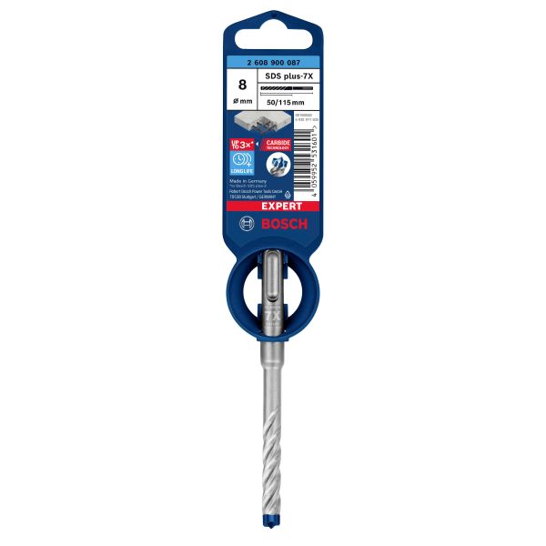 Ударний бур Bosch Expert SDS-plus-7X, 8x50x115 мм (2608900087)