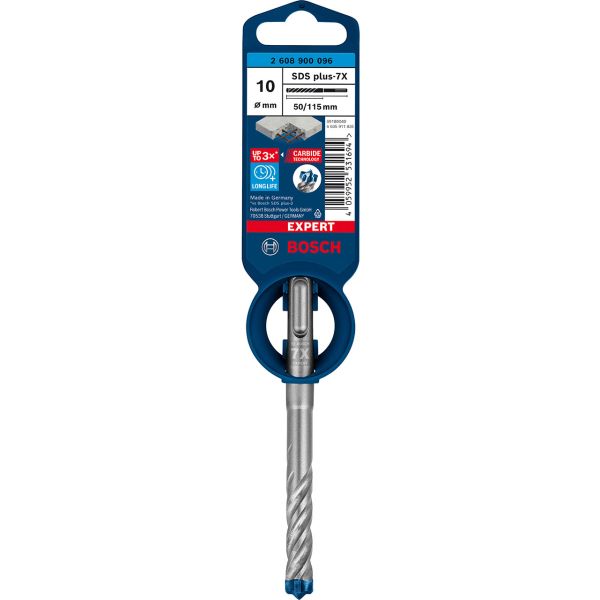 Ударний бур Bosch Expert SDS-plus-7X 10x50x115 мм (2608900096)