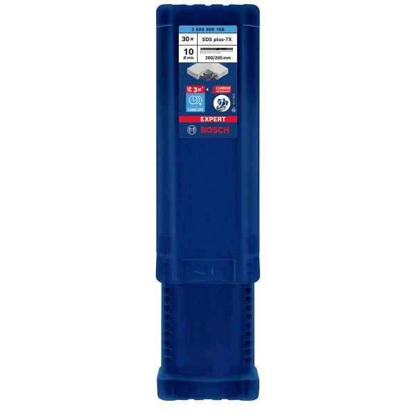 Ударний бур Bosch Expert SDS-plus-7X, 10x200x265 мм, 30 шт (2608900188)