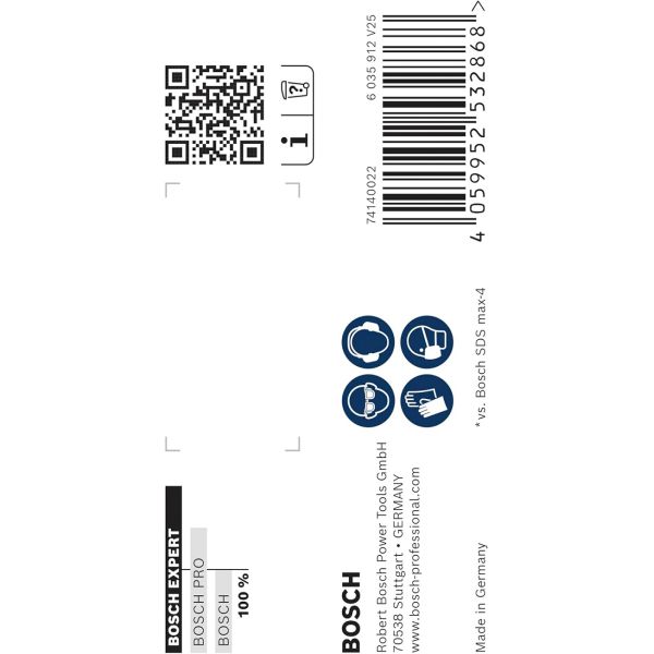 Ударний бур Bosch Expert SDS-Max-8X, 15x200x340 мм (2608900212)