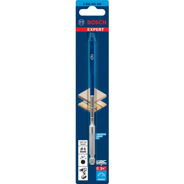 Свердло перове Bosch Expert Self Cut Speed Spade 6х100х152 мм (2608900309)