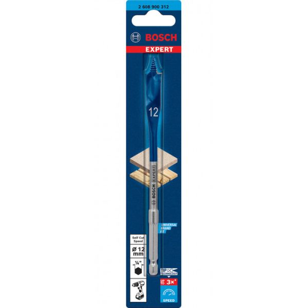Свердло перове Bosch Expert Self Cut Speed, 12х100х152 мм (2608900312)
